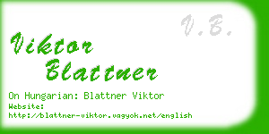 viktor blattner business card